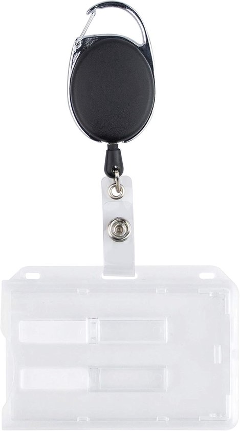 Durable Kaarthouder 54x87mm GESLOTEN Met Clip Voor 1 Kaart Single Pa