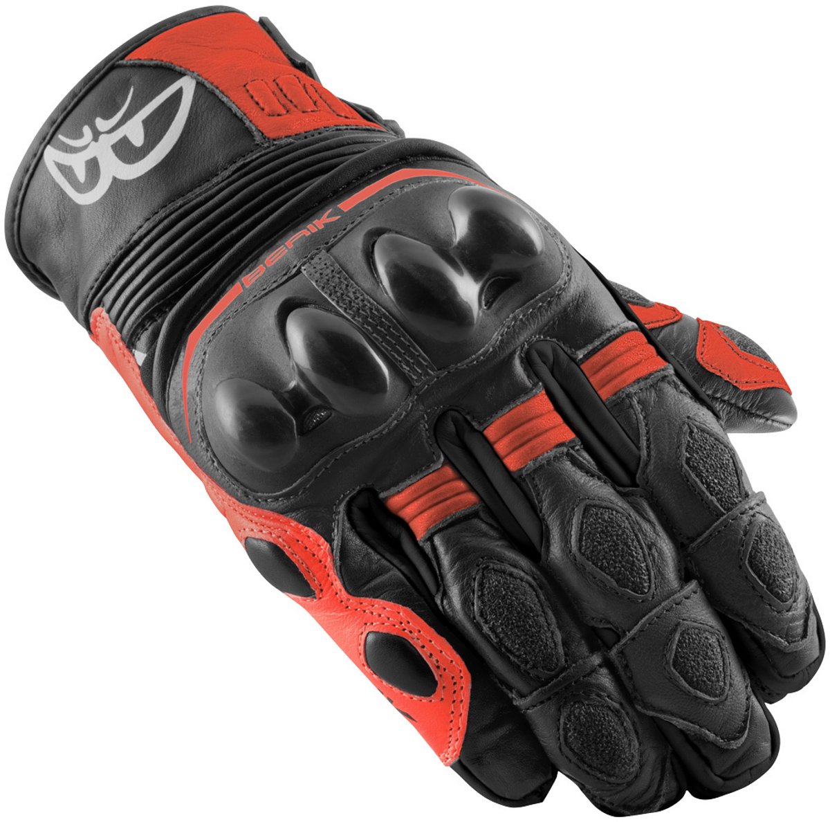 Berik Nador Zwart Neon Rood Handschoenen - Handschoen