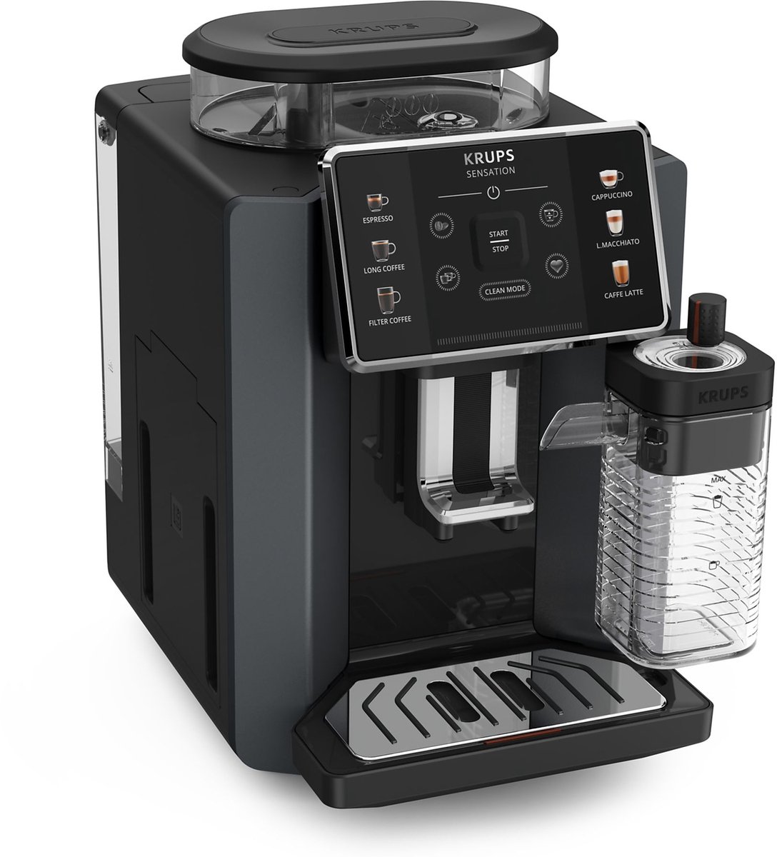 KRUPS EA912B Sensation Milk M90 Volautomatische espressomachine Zwart — afbeelding 6