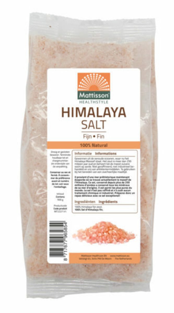 Mattisson Himalayazout Fijn Navulling - 2 x 500 gr - Voordeelverpakking