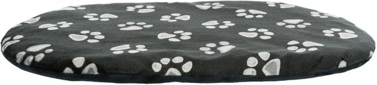 Trixie - Hondenkussen Jimmy Ovaal Zwart Met Pootprint
