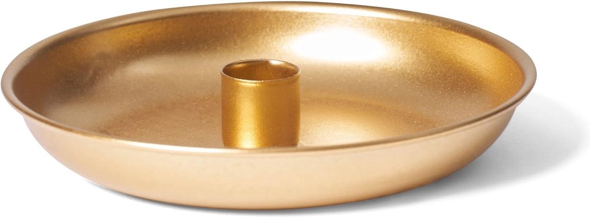 Novaliv Kaarsenhouder decoratieve schaal goud 15cm tafelkaarsen kaarsspeld kaarsenhouder kersttafeldecoratie decoratieve schaal kaarsenhouder adventskrans scandic chic kaarsenbord kaarsenstoker