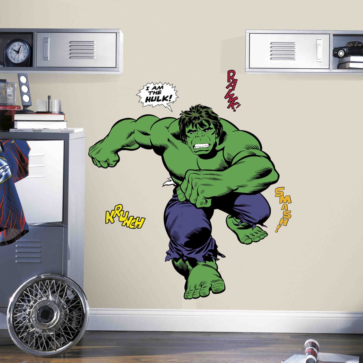 Muursticker Classic Hulk - RoomMates - Wall_stickers - Groen - Vinyl
