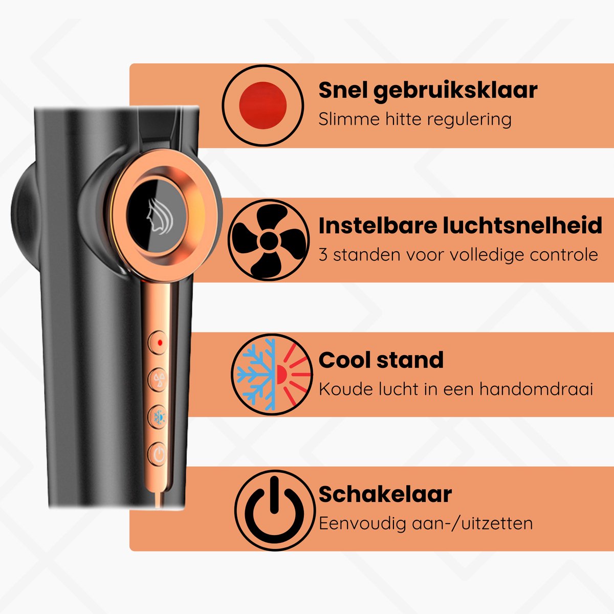 Hywestger BBliss AirStraight Föhn en Stijltang Wet-to-Dry Zwart - afbeelding 3