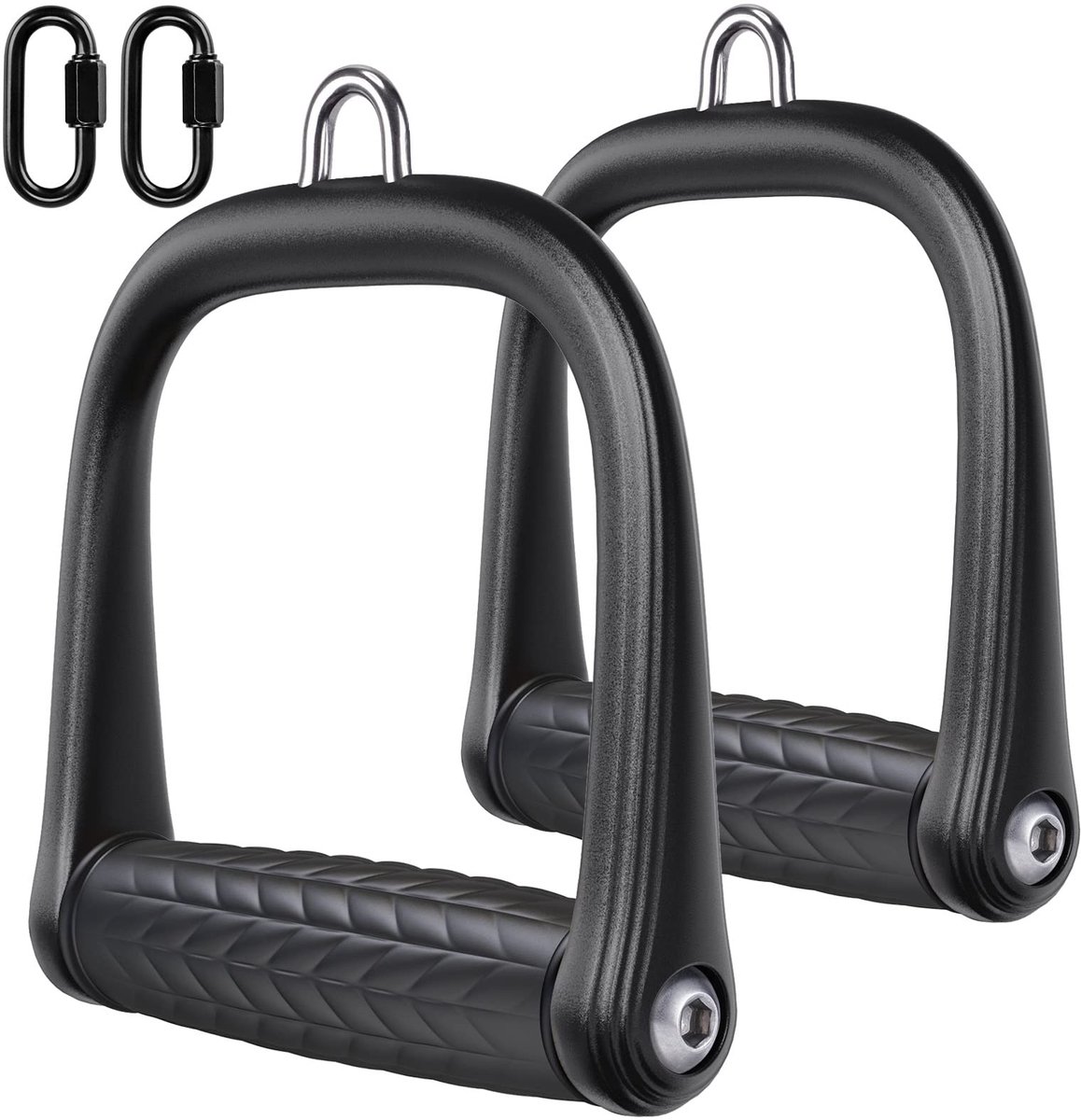 Ibenzoa® Ergonomische Fitness Handgrepen voor Krachttraining met Kabelsysteem en Karabijnhaken