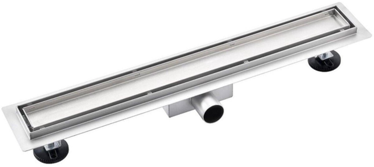 FugaFlow Eccelente Anta douchegoot badkamer 120cm met tegelrooster met vloerflens RVS