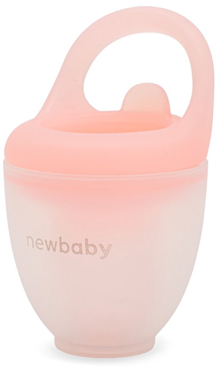 New Baby - Babyvoedingbereiding - Fruit- en groentevoederbak geel silicone one size - voedselintroductie - snackhouder - siliconen voeder - tandvleesmassage