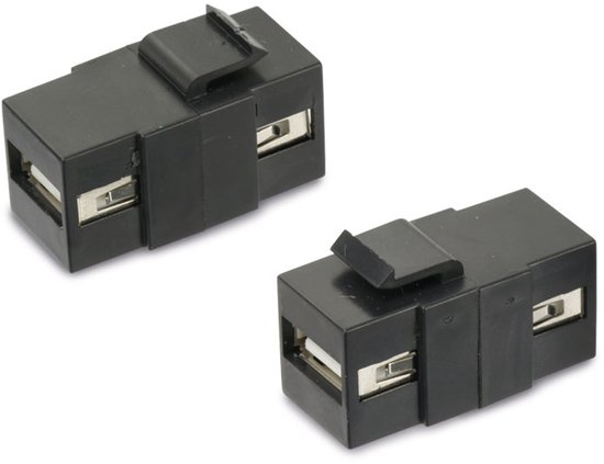 RED4POWER inbouwmodule KM-UU-S, USB-A, zwart