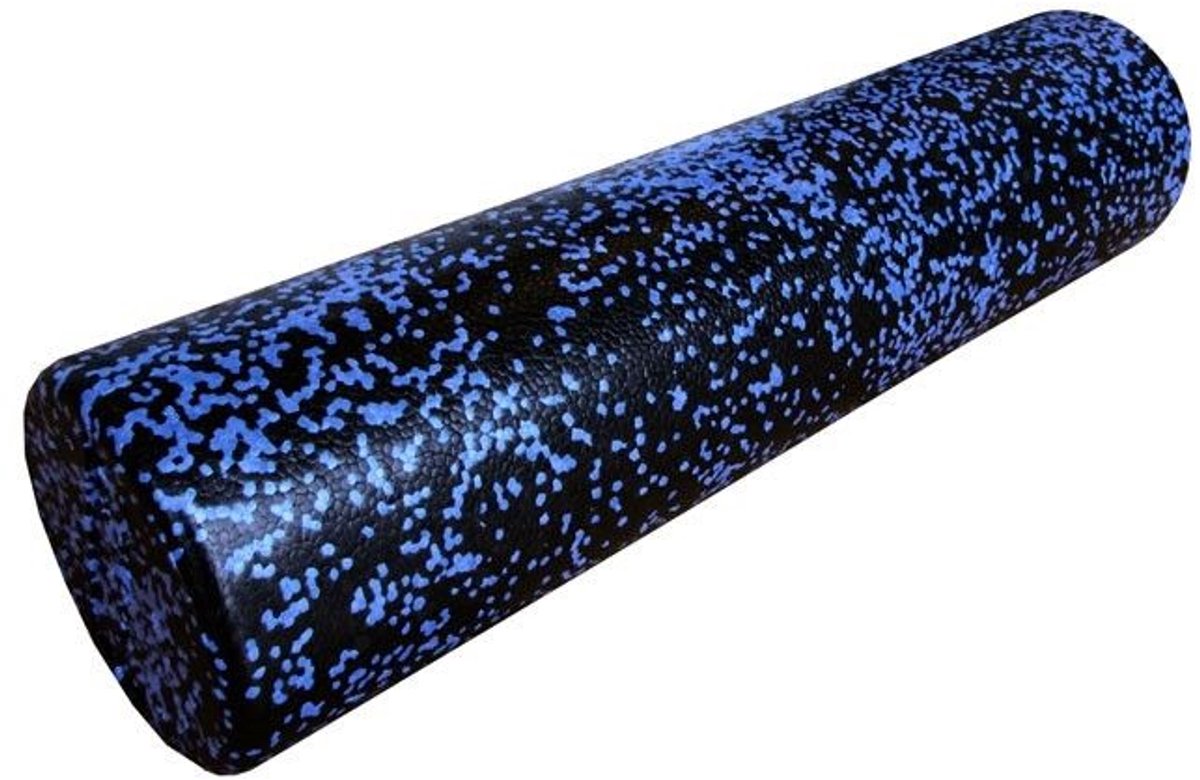 Foamroller Elite Zwart/Blauw 60 cm - Foamrollers - FysioSupplies