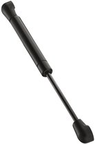 Bohaner 4 x gasveer 200N universele gasdrukdemper, gasveer, gasschokdemper, meubeldemper voor kleppen, kastdeur, schokdemper, keukenkast (zwart, 4 stuks 200N