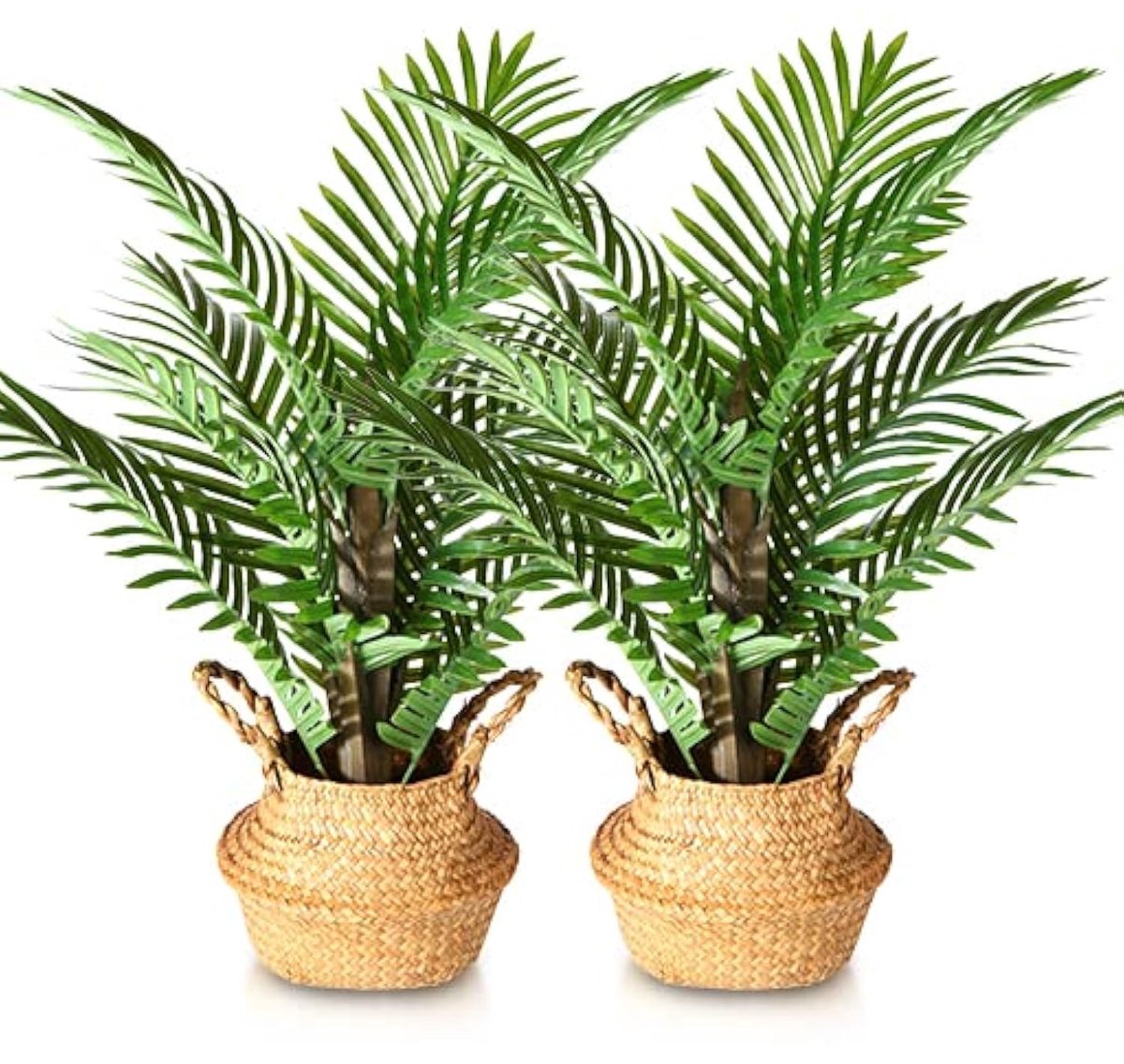 Ibenzoa® Levensechte Grote Kunstpalm voor Stijlvolle Woon- en Kantoordecoratie - 70 cm Hoog
