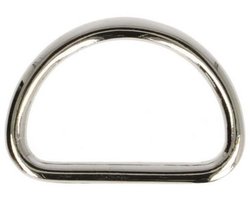 D-ring metaal - 10 mm - 10 stuks - zilverkleur