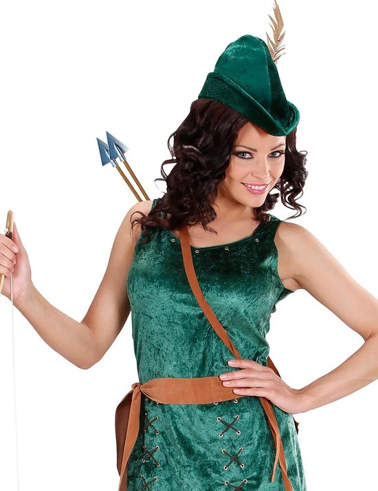 Robin hood hoed met veer