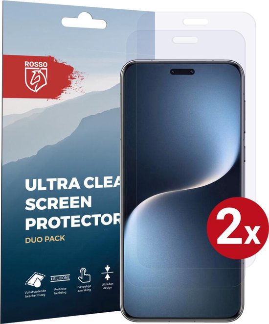 Protection d'écran Rosso pour Honor Magic 7 Pro | Pack Duo Ultra Clair | Feuille de TPU | Film protecteur compatible avec les coques | 2 pièces