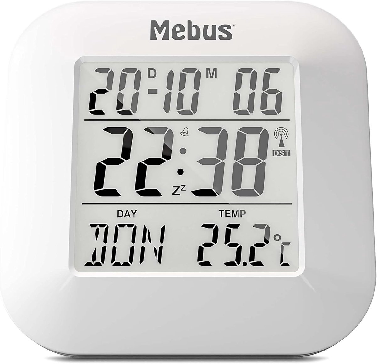 Digitale draadloze wekker met thermometer en snooze-functie