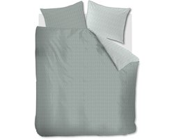 Riviera Maison Twisted dekbedovertrek - Tweepersoons - 200x200/220 - Grijsgroen