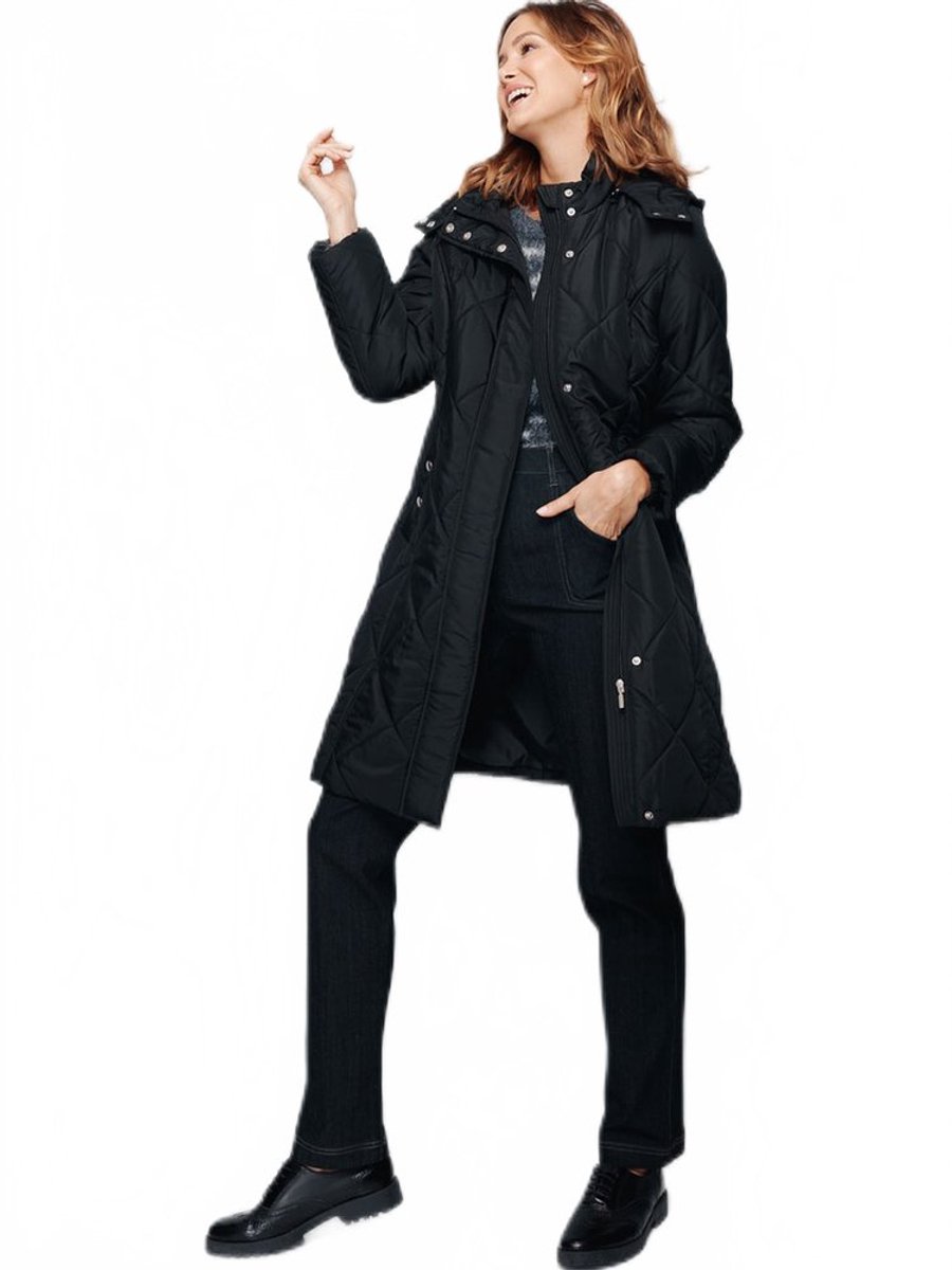 CMTOP Winterjas voor dames, fleecejas, warm, buitenjas, lang en slim fit, parka, warm, waterdicht, chique en elegante jas, capuchontrui met ritssluiting en zakken, Kaki, L