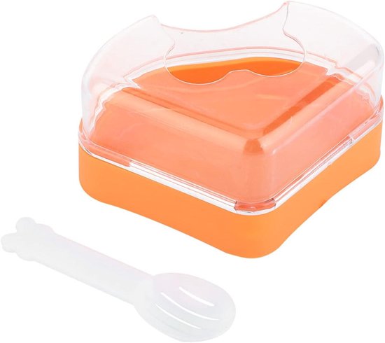 Hamster Zandbad Container | Hamster Kattenbak Chinchilla Stofbad Huis | Kattenbak Dwerghamster Accessoires, Stabiel Hamster Badkuip Toilet Voor Dwerghamster, Chinchilla, Gerbil Qarido