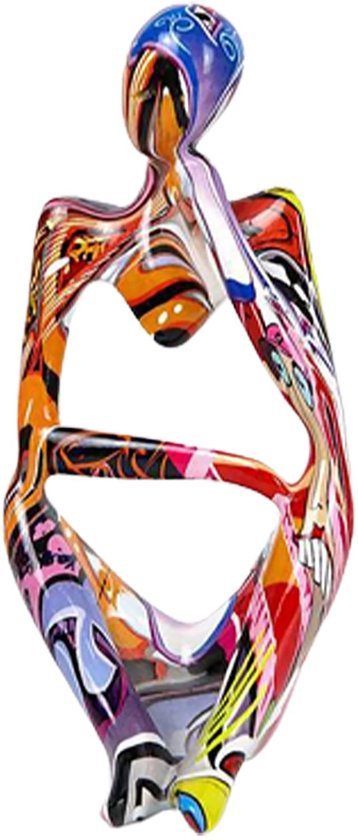 Sculptuur de denker ABSTRACT - 24x24x37 - brons kleur - Polyresn Sculptuur de denker ABSTRACT - 24x24x37 - brons kleur - Polyresn