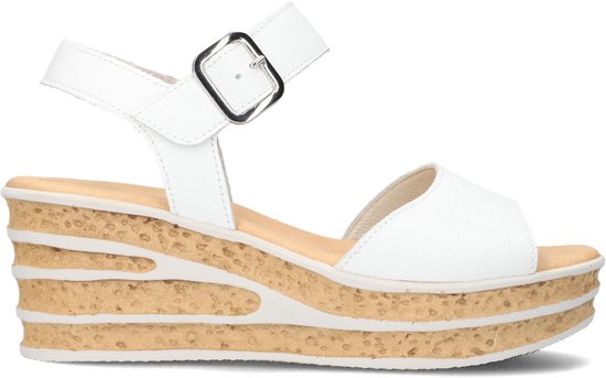 Sleehak Sandalen Gabor Sleehakken Sleehak Sandalen Wit Gabor 651 Sandalen  Met Sleehak Dames Wit Maat