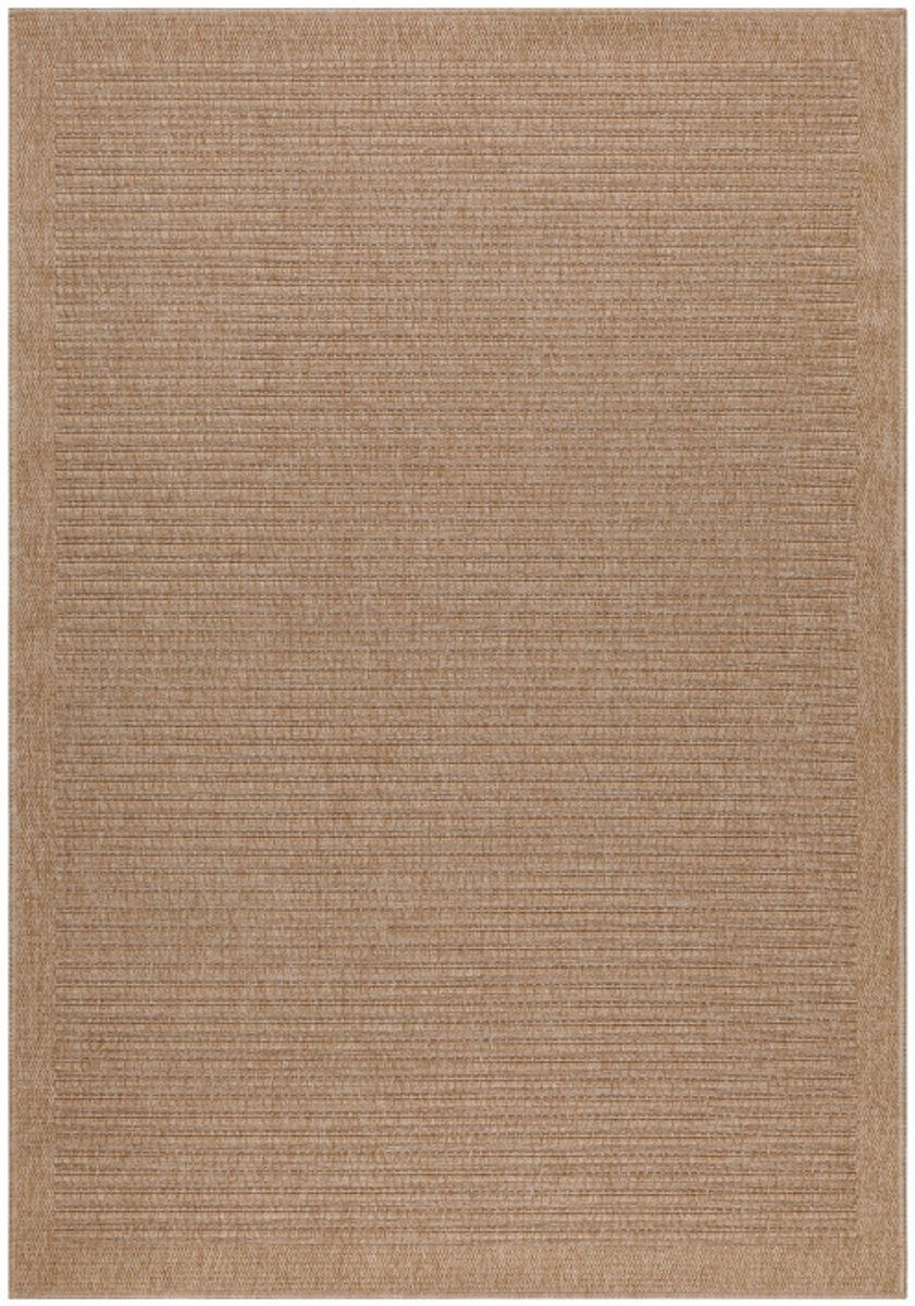 Vloerkleed Dhaka – Lichtbeige – Laagpolig met Levendig Design – Voor Binnen en Buiten – 200x290 cm