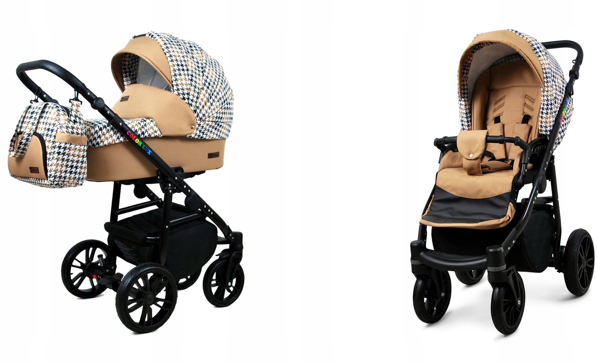 BabyLux® COLORLUX 2in1 Kinderwagen - Opklapbaar met Reiswieg - Product - €359,00