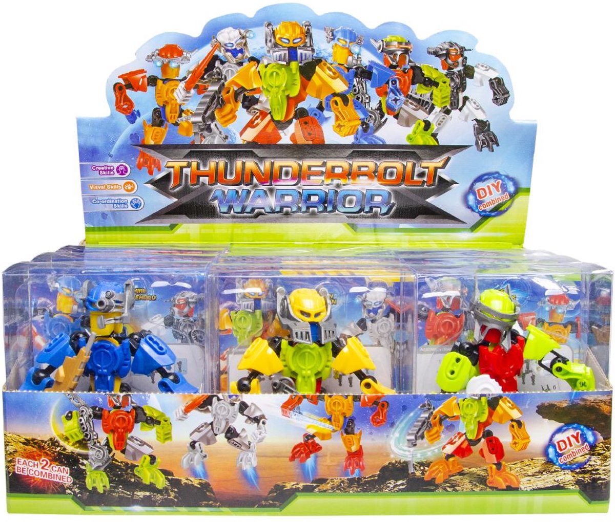 Duckiez Thunderbolt Robot Krijgers - 1 stuk