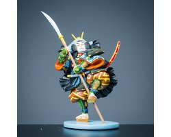 KUN01 Samurai Kodanji Kunisada Beeld – Ukiyo-E Japans Decoratie – Verzameling – Collectible – Samoerai – 27 cm – Originele Doos
