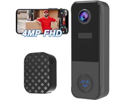 Video deurbel zonder abonnement – Deurbel met camera – Draadloze video deurbel – Beveiliging woning – Deurbel met app – Slimme deurbel – Geen maandelijkse kosten – Beveiligingscamera – WiFi deurbel – Voor smartphone en tablet