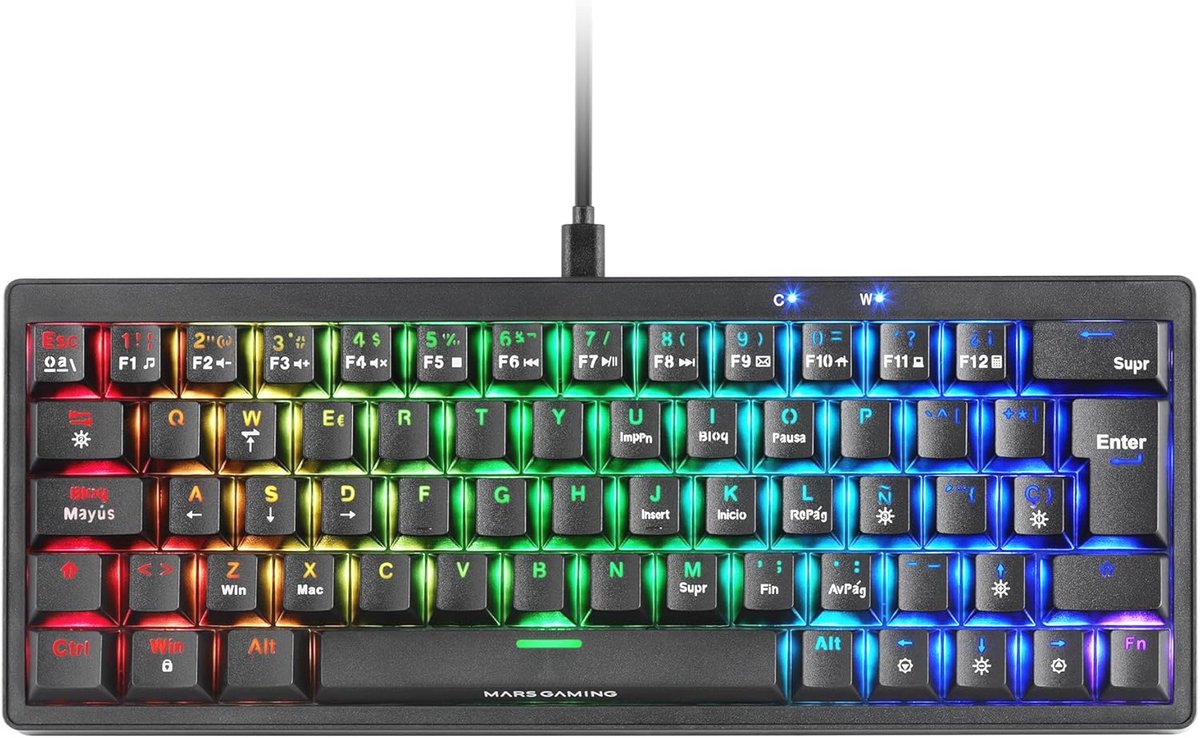 Ultra-Compact Mechanisch 60% Toetsenbord met RGB Verlichting en Hot-Swap Switches