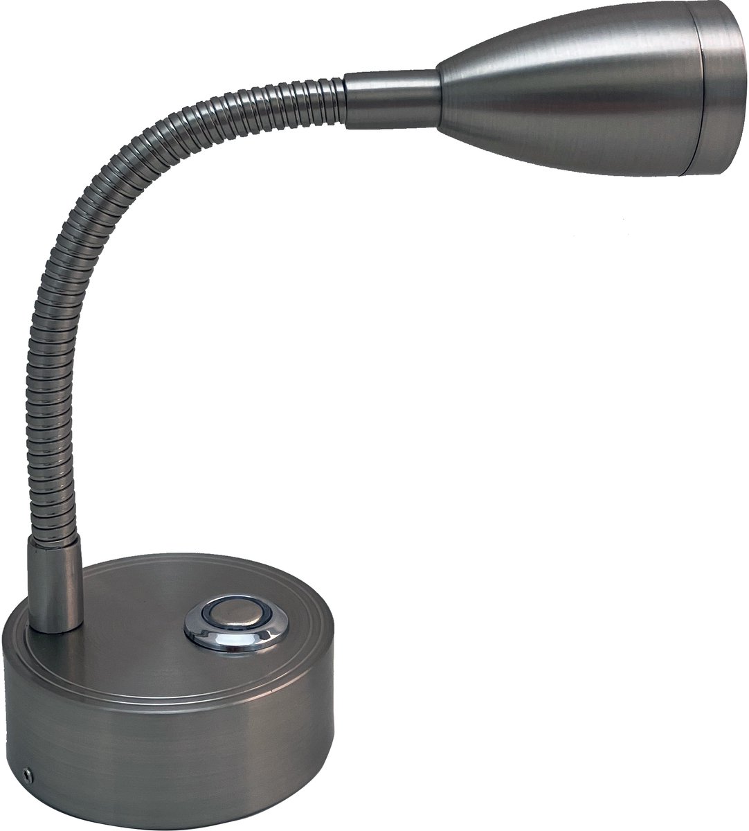 Hollex Lamp MiniFlex nikkel 12/24V 160lm ww dimb.