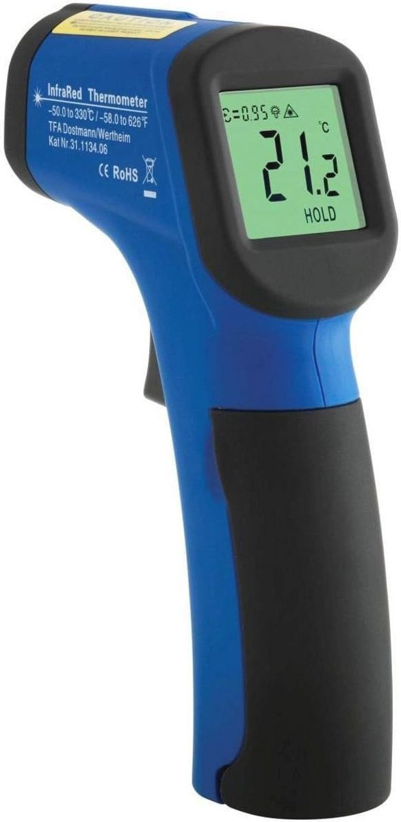 Infrarood thermometer voor contactloze metingen - perfect voor levensmiddelen en hobby