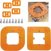 Verstelbare aluminium freespasser, radius 90 mm tot 370 mm, 4-in-1