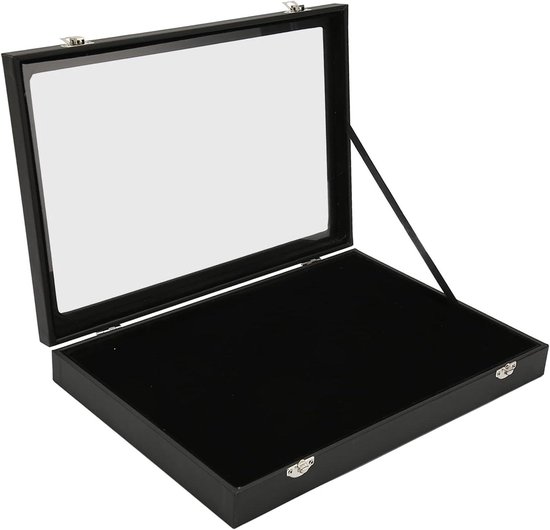 Oumefar Pin Collection Display Case Elegant Dustproof Shade Box for