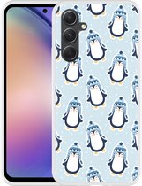 Cazy Hoesje geschikt voor Samsung Galaxy A54 Pinguins