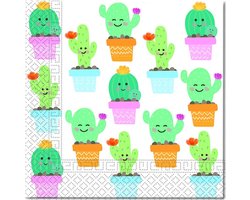 Procos Servetten Cactus 20 Stuks 33 Cm