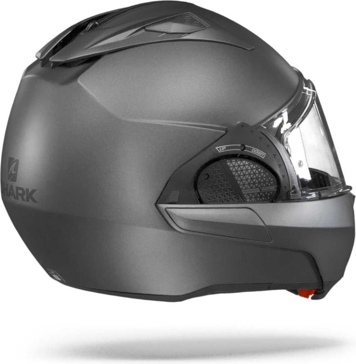 SHARK EVO GT BLANK Motorhelm Systeemhelm MAT Zwart - Maat KS – foto 5