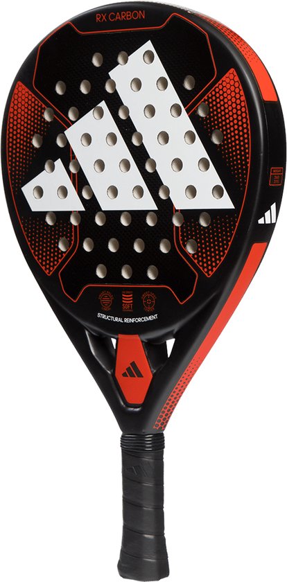 Adidas RX - 3K Carbon (Rond) - 2023 padel racket Zwart/Rood