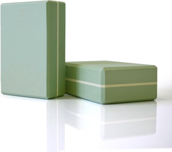 Love Generation - Foam Yogablok - Serene Sage van Love Generation — afbeelding 3