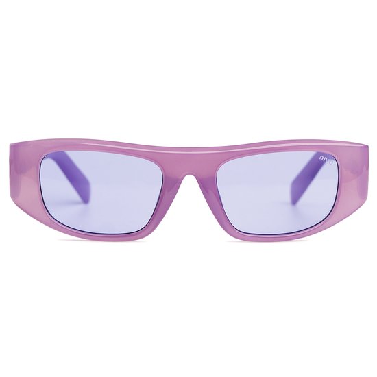 Nivó Zonnebril | Kimi Purple – Paarse Zonnebril – Dames & Heren - Gepolariseerd - Festival Zonnebril - UV400 Filter - Gratis Luxe Brillenhoes