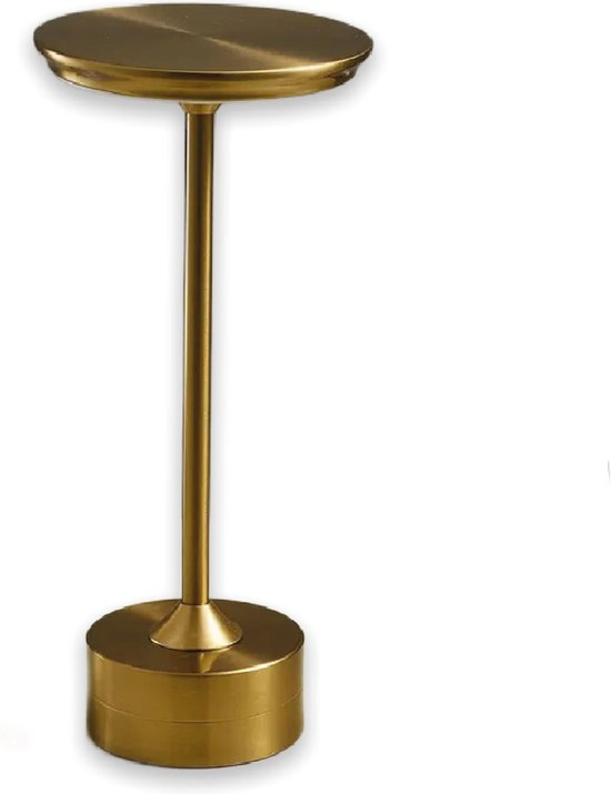 Relaxdays touch lamp modern, tafellamp 3 standen dimbaar, nachtlamp, woonkamer, E14, 43.5x25 cm, goud/wit