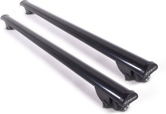 Galeries de toit adaptées aux barres de toit fermées Lynk & Co 01 à partir de 2021 - Acier Large - Capacité de charge 75 kg - Merk Farad