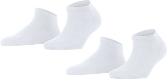 FALKE Happy 2-Pack Chaussettes basses Femme - Wit - Taille 39-42