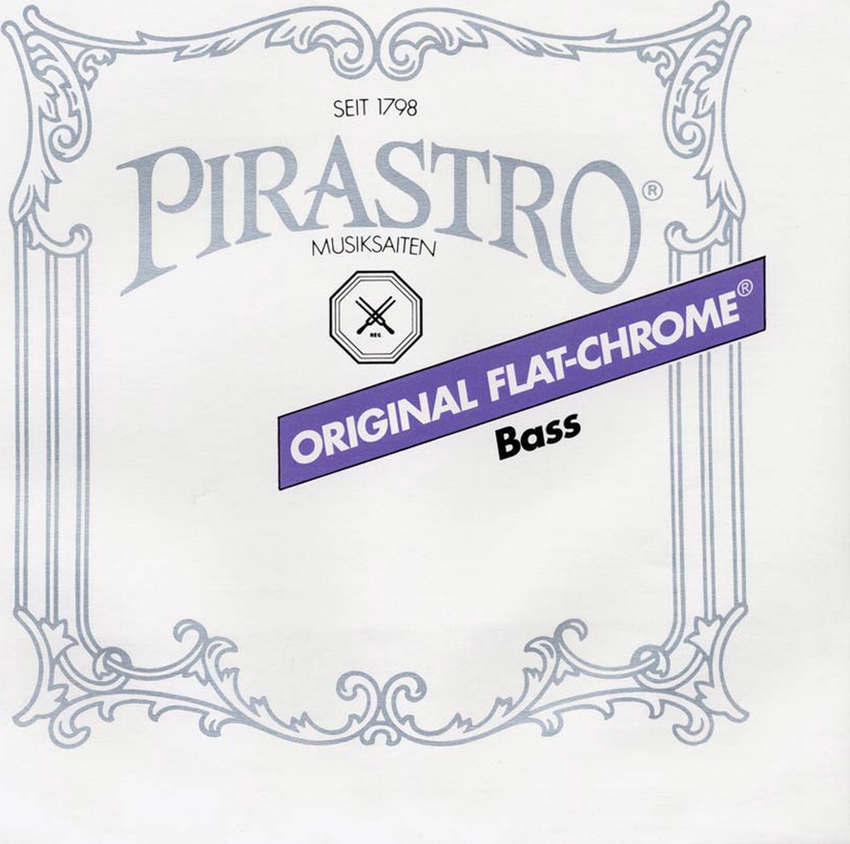 Pirastro P347120 double bass string G-1 medium, rope core, chrome steel, orchestra