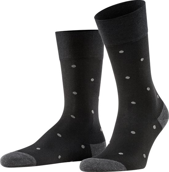 FALKE Dot Business & Casual katoen sokken heren grijs - Maat 39-42