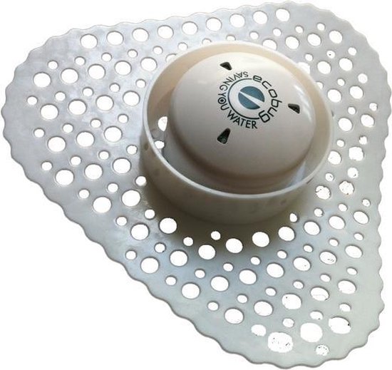 SET EcoBug® plastic Urinal mat white incl. Extra strong EcoBug Urinal cap