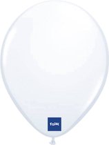Folat - Folatex ballonnen Metallic Wit 30 cm 10 stuks
