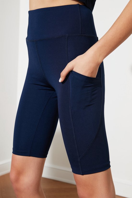 Tapata Dames Potloodrok Midi Kort Hoge Taille Stretch Figuurbenadrukkende Rok Zakelijk met Split Potlood Rok Knielengte, blauw, XL