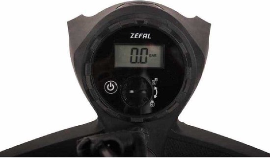 Zefal Profi Max Fietspomp - Vloerpomp - Manometer - Digitale Drukmeter - Zwart/Zilver/Bruin — afbeelding 2