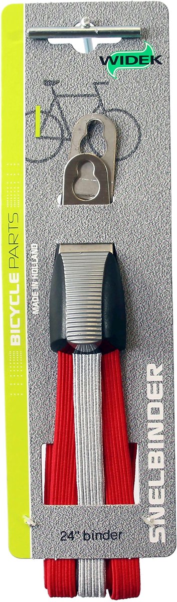 Fiets Snelbinder Widek triobinder 24 zilver/rood